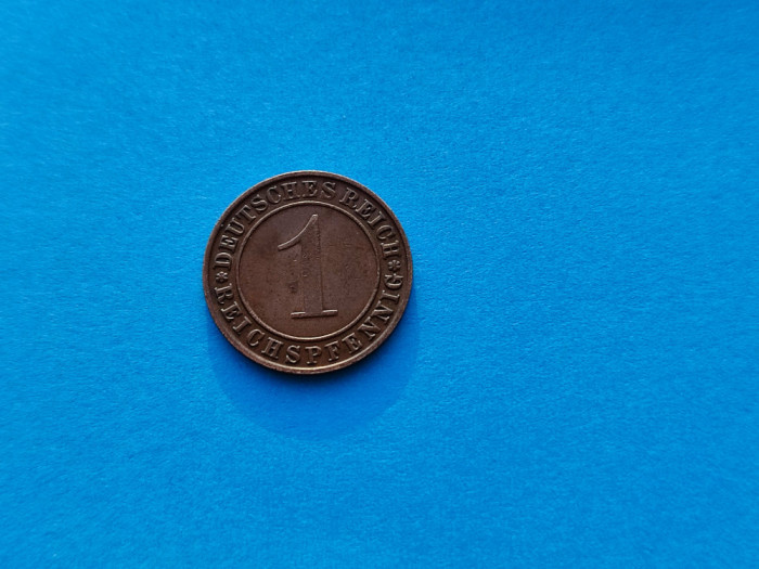 1 Pfennig 1931 -D-Germania-stare buna -patina