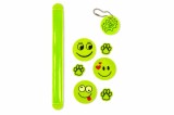 Cumpara ieftin Set reflectorizant galben fluorescent cu banda autoblocanta