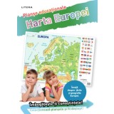 Harta Europei. Planșe educaționale - Paperback - *** - Litera