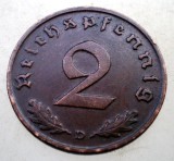 2.993 GERMANIA 2 REICHSPFENNIG 1937 D, Europa, Bronz