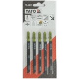 Yato YT-3401 - Set panze fierastrau pendular tija cu un prag de prindere (T) 100 mm lemn taiere dreapta fina 5 bucati