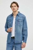 Levi&#039;s camasa jeans barbati, cu guler clasic, regular