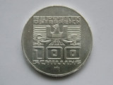 100 SCHILLING 1975 AUSTRIA-COMEMORATIVA-argint, Europa