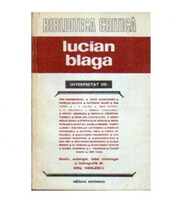 Emil Vasiliu - Lucian Blaga - 105792 foto