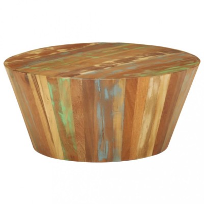 vidaXL Măsuță de cafea, &amp;Oslash;65x31 cm, lemn masiv reciclat 328301 foto