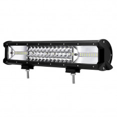 LED Bar Auto 216W, leduri pe 3 randuri, 12V-24V, 15120 Lumeni, 15,5″/39,4 cm, Combo Beam 12/60 Grade