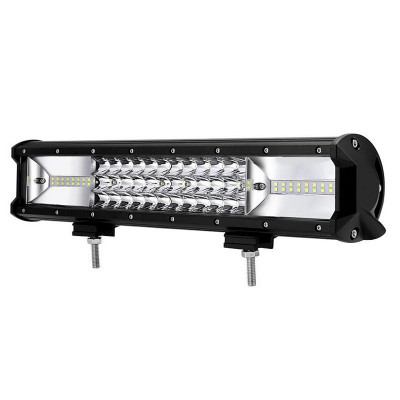 LED Bar Auto 216W, leduri pe 3 randuri, 12V-24V, 15120 Lumeni, 15,5&amp;Prime;/39,4 cm, Combo Beam 12/60 Grade foto
