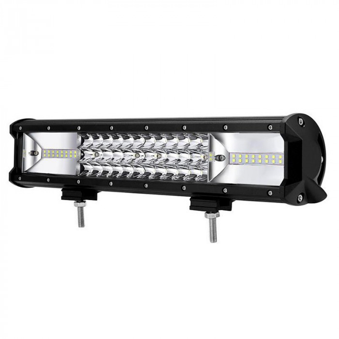 LED Bar Auto 216W, leduri pe 3 randuri, 12V-24V, 15120 Lumeni, 15,5&Prime;/39,4 cm, Combo Beam 12/60 Grade