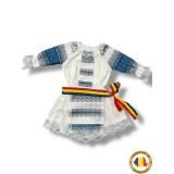 Cumpara ieftin Rochita Traditionala fetite cu brau Tricolor - TDPITI16