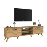 Cumpara ieftin Comoda TV Sabian Oak 180x35x48 cm