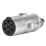 Fisa remorca 7 PIN tip N 24V AMiO pentru TIR, vehicule grele si utilitare, compatibila cu sisteme europene pentru remorci si semiremorci