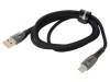 Cablu USB A la USB C 1m negru textil 100W, Baseus