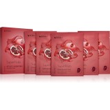 KORIKA SuperFruits Pomegranate - Set of 5 Hydrating Face Sheet Masks set de măști de față la un preț mai avantajos cu efect de hidratare Pomegranate