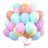 Set 100 Baloane Latex Pastel 25cm Ropet - Aniversare, Nunta, Botez - Decoratiuni Petrecere