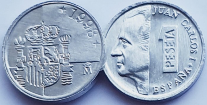 3001 Spania 1 Peseta 1998 Juan Carlos I km 832 UNC