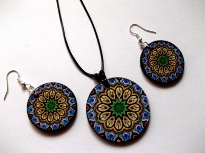 set lemn mandala 39565 foto