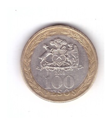 Moneda Chile 100 pesos 2008, stare buna, curata foto