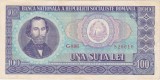 Bancnotă Rom&acirc;nia 100 lei 1966 Nicolae Bălcescu, Republica Socialistă Rom&acirc;nia