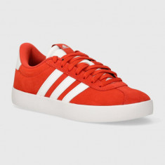 adidas sneakers COURT culoarea rosu, ID9185