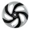 Set 4 capace roti pentru Skoda Nou Alb-Negru, model Rex Mix, R16