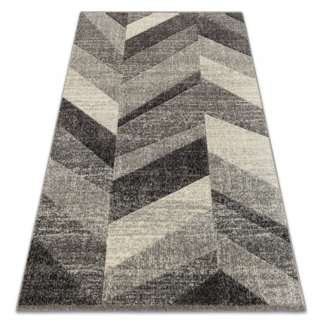 Covor Feel 5673/16811 Spic gri si antracit si crem, 120x170 cm