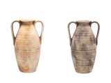 Cumpara ieftin Set 2 vaze flori ceramica Amfora 23 x 18 x 36 cm