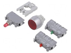 Comutator cu apăsare 22mm 1NC/1NO