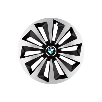 Set 4 capace roti Fox Gri-Negru R15 Compatibil Cu BMW foto