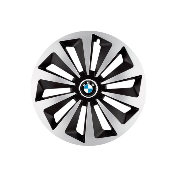 Set 4 capace roti Fox Gri-Negru R15 Compatibil Cu BMW