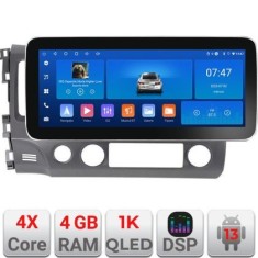 Navigatie Honda Civic 2005-2011 K-044 Edotec 4+64 12.3 inch Incell 1K android Wifi 5Ghz gps internet CarStore Technology
