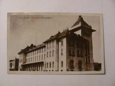 GE - Ilustrata veche GALATI &amp;quot;Palatul Navigatiei&amp;quot; circulata 1930 foto