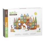 Joc magnetic Diamond La Zoo - 92 piese (7.5 cm) PlayLearn Toys, Bufnitel
