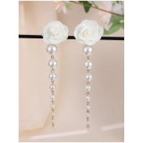 Cumpara ieftin Cercei cu Trandafir si Perle, Elegant Blossom - 942225