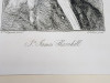 PICTORUL JAMES THORNHILL , GRAVURA PE METAL de SAMUEL IRELAND , SECOLUL XIX
