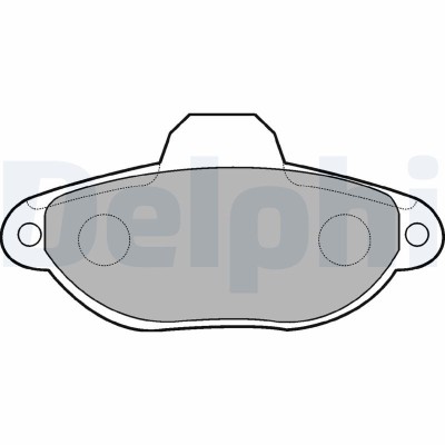 DELPHI LP851 set placute frana,frana disc foto