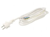 Cablu Electric 3x2,5mm2 PVC 3m Alb 16A