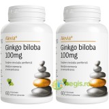 Pachet Ginkgo Biloba 100mg 60cps+60cps