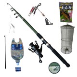 Cumpara ieftin Set lanseta telescopica Knight 2.7 m, mulineta CB 240, nada si accesorii, Cool Angel