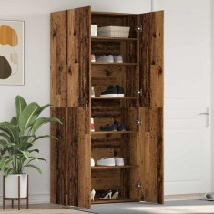 vidaXL Dulap pentru pantofi Maro 80 x 35.5 x 180 cm Lemn compozit
