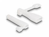 Set 2 buc protectie impotriva prafului pentru USB-A/Apple Lightning Alb, Delock 64204