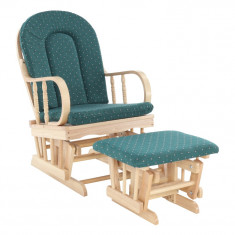 Fotoliu relaxant, material lemn de fag verde, RELAX GLIDER 87107 foto