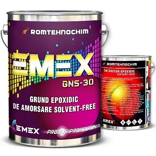 Pachet Grund Epoxidic Impregnare Solvent-Free &ldquo;Emex&rdquo; - Transparent - Bid. 20 Kg + Intaritor 10 Kg