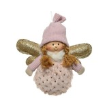 Cumpara ieftin Figurina decorativa - Angel Wings Pink 14cm | Kaemingk
