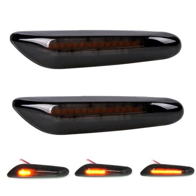 Set 2 x Semnalizare Dinamica Secventiala aripa LED compatibil BMW E46 E36 E90 E91 E60 E61 E87 E88 E92 E93 X1 E84 X3 E83 X5 E53 E81 foto