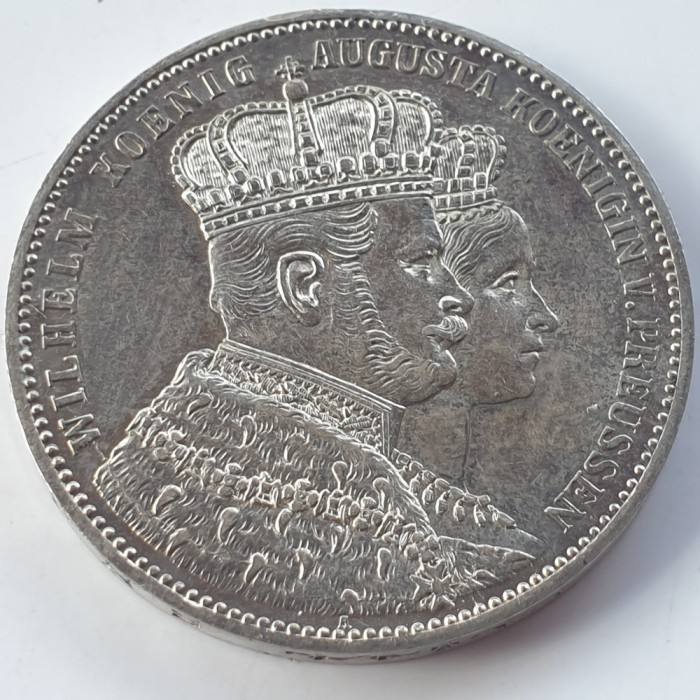 Germania Prusia 1 Thaler/ Taler 1861 A/ Berlin argint William l
