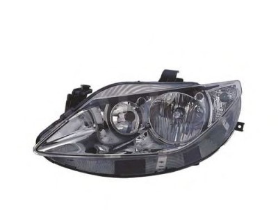 Far Seat Ibiza (6J) 04.2008-04.2012 TYC partea Stanga, tip bec H7+H7 cu motoras, culoare negru foto