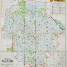 PLANUL MUNICIPIULUI BUCURESTI de ULISSE SIMBOTEANU si M. D. MOLDOVEANU, 1941