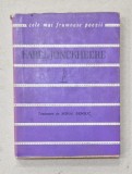 KAREL JONCKHEERE , POEME , COLECTIA &#039; CELE MAI FRUMOASE POEZII &#039; , 1965