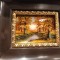 LIMOGES tablou TOAMNA splendid UNIC semnat JEAN BETOURNE pictat manual in EMAIL manopera EXCEPTIONALA de colectie FRANTA