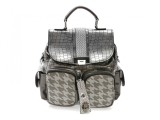 Rucsac GRYXX argintiu, 63554, din piele ecologica